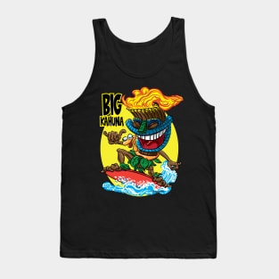 Big Kahuna Tiki Surfer Tank Top